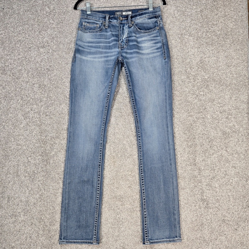 BKE Alec Jeans Mens 28x32 Blue Slim Straight
